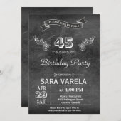 VINTAGE GEBURTSTAGSPARTEI FÜR JEDES ALTER EINLADUNG (Vorne/Hinten)