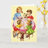 Vintage Geburtstagspartei Geburtstagskarte Karte (Gelbe Blume)