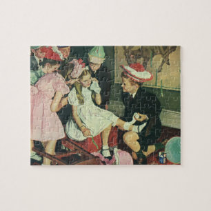 Vintage Geburtstagsparty, Button den Schwanz auf d Puzzle