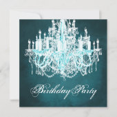 Vintage Geburtstagsparty Einladung (Vorderseite)