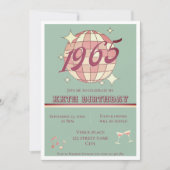 Vintage Geburtstagsparty Einladung geboren 1965 (Vorderseite)