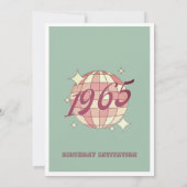 Vintage Geburtstagsparty Einladung geboren 1965 (Rückseite)