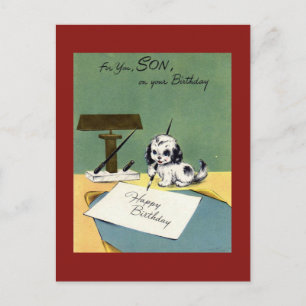 Vintage-Geburtstagspostkarte Postkarte