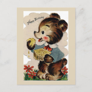 Vintage-Geburtstagspostkarte Postkarte