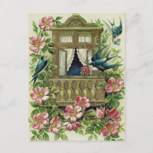 Vintage-Geburtstagspostkarte Postkarte