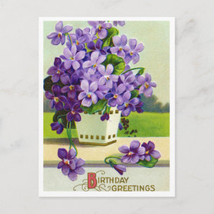 Vintage-Geburtstagspostkarte Postkarte