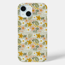 Vintage gedämpftes florales botanisches nahtloses  Case-Mate iPhone hülle