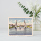 Vintage Gedenkbrücke Postkarte (Stehend Vorderseite)