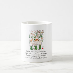 Vintage-Gedicht Perlenzwiebeln Süße Kinder Gemüse Kaffeetasse