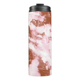 Vintage Gefärbte Krawatte: Aquarelldruck Thermosbecher