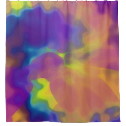 Vintage gefärbte Krawatte Duschvorhang (Vorderseite)
