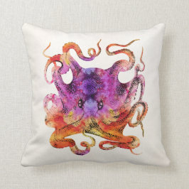Vintage Gefärbte Krawatte Octopus Psychedelischer Kissen