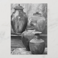 Vintage-Gefäße Acryl-Kunst Caroline