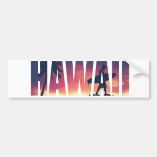 Vintage gefilterte Hawaii-Postkarte Autoaufkleber