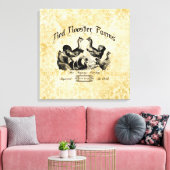 Vintage Geflügelfarm-Werbung Leinwanddruck (Insitu (Wohnzimmer))