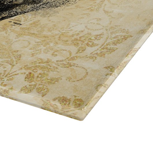 Vintage Geflügelfarm-Werbung Schneidebrett (Ecke)