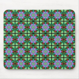 Vintage-Gefühl - abstraktes Design - Mosaikfliesen Mousepad