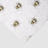 Vintage gegarte Bienen Seidenpapier (Ausschnitt)