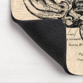 Vintage Gehirn-Grafik Mousepad (Ecke)