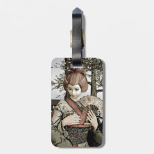 Vintage Geisha Gepäckanhänger