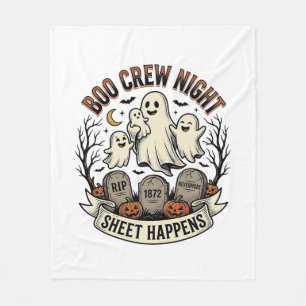 Vintage-Geist-Halloween-Buh-Mannschaft-Laken-Party Fleecedecke