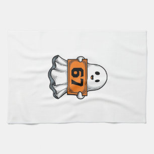 Vintage-Geist-Nummer-67-Halloween-Shirt-Design_1 Geschirrtuch