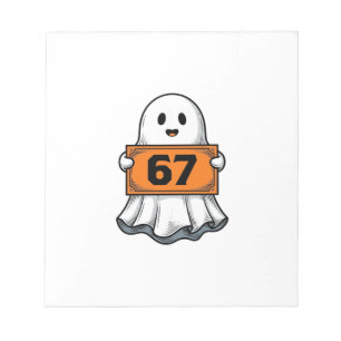Vintage-Geist-Nummer-67-Halloween-Shirt-Design_1 Notizblock