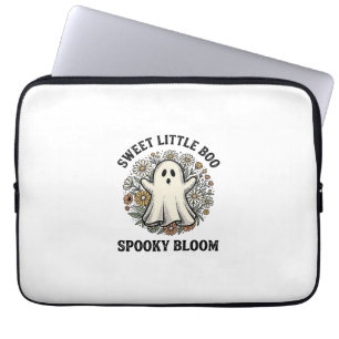 Vintage-Geister-Blumen-Cute-Halloween-Buh-Bouquet_ Laptopschutzhülle