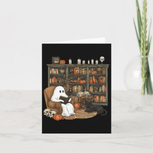 Vintage-Geister-Lesebücher-Bibliothekar-Lehrer-Hal Karte
