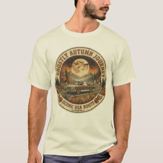 Vintage-Geister-Roadtrip-Halloween-Retro-Reise-T-S T-Shirt