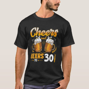 Vintage Gejubeln und Biere für meine 30-jährige  T-Shirt