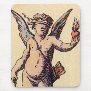 Vintage gekupferte Tarot Valentinenkarte Mousepad