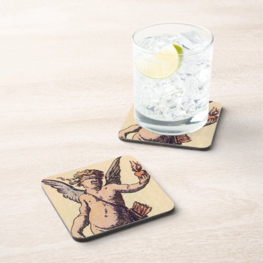 Vintage gekupferte Tarot Valentinenkarte Untersetzer (Rechte Seite)