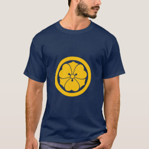 Vintage Gelb Blau Sakai Japan Mon Vektor Kunst T-Shirt