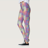 Vintage Gelb Patchwork Muster Yoga Leggings (Links)