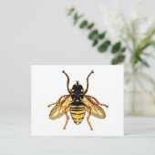 Vintage Gelbbiene Postkarte (Stehend Vorderseite)