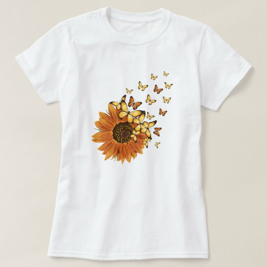 Vintage Gelbblütenblume T-Shirt (Design vorne)