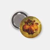 Vintage gelbe Frucht Magnet (Vorderseite/Rückseite)