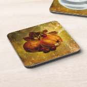 Vintage gelbe Frucht-Untersetzer Untersetzer (Linke Seite)