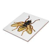 Vintage gelbe Honig-Biene Fliese (Seite)