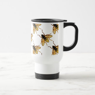 Vintage gelbe Honig-Biene Reisebecher