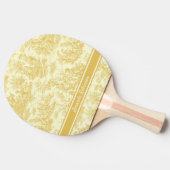 Vintage gelbe Joule Tischtennis Schläger (Seitenansicht)