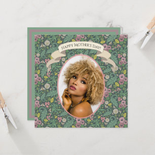 Vintage gelbe Lüsterne Pink Pansy Faces Bienen Karte