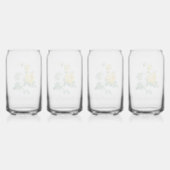 Vintage Gelbe Rose Fine Art Dosenglas (Hinten)