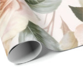 Vintage Gelbe Rosen Geschenkpapier (Rolleneckpunkt)