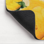 Vintage Gelbe Rosen Mousepad (Ecke)