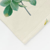 Vintage Gelbe Rosenkunst Fleecedecke (Ecke)