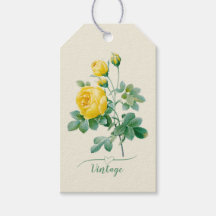 Vintage Gelbe Rosenkunst