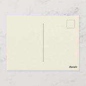 Vintage Gelbe Rosenkunst Postkarte (Rückseite)