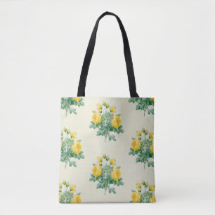 Vintage Gelbe Rosenkunst Tasche